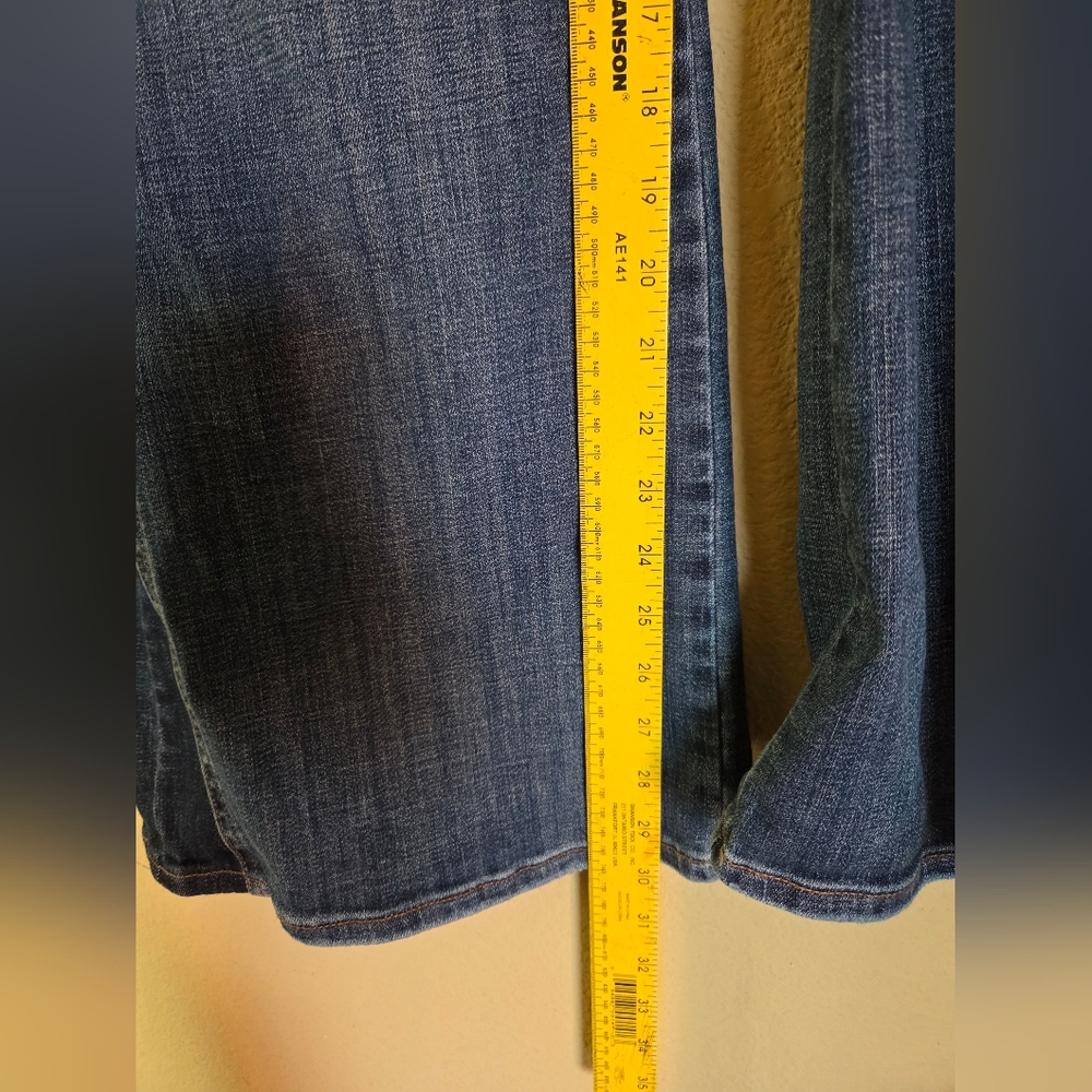 WHBM Two Tone High Rise Wide Leg Jeans - Picture 2 of 7